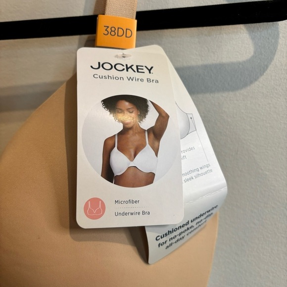 JOCKEY Sz 38DD Underwire Padded Adjustable Back & Straps Bra NEW WITH TAGS - Picture 2 of 8